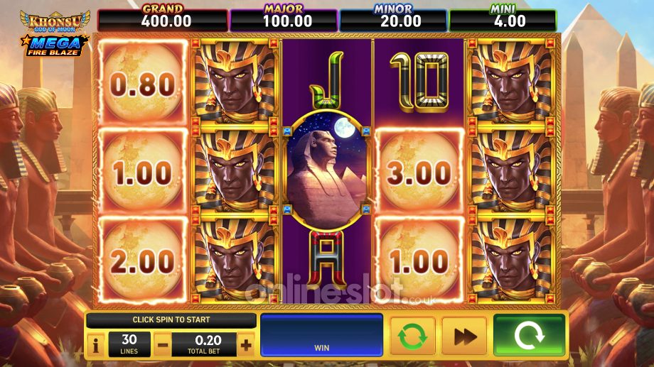 khonsu god of moon slot base game