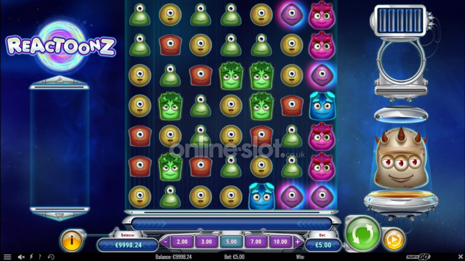 reactoonz slot base game