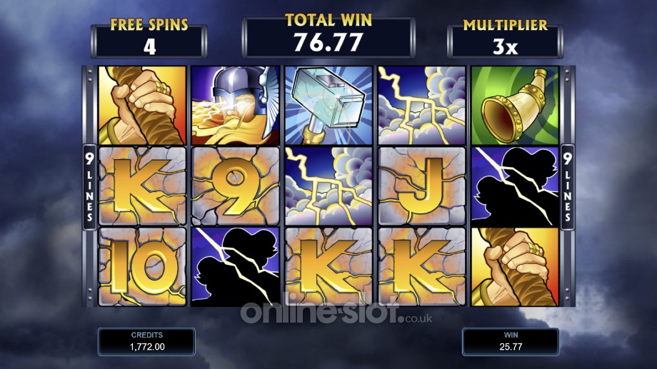 thunderstruck slot free spins feature