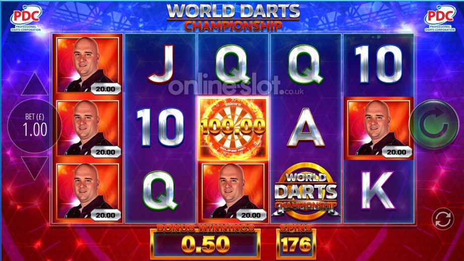 world darts championship slot free spins feature