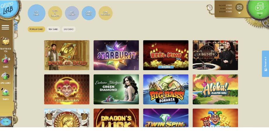 casino lab site