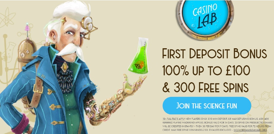 casino lab welcome offer