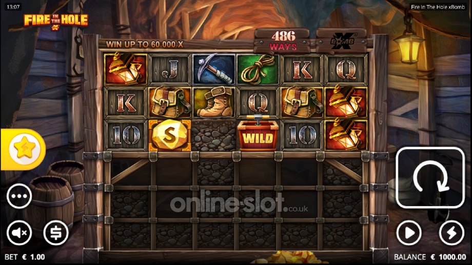 fire in the hole slot base game