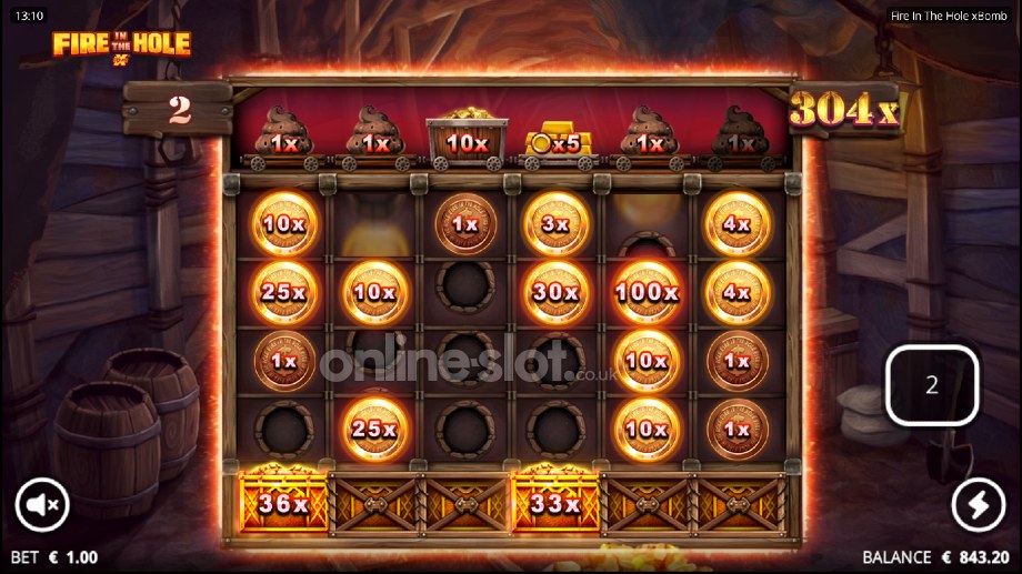 fire in the hole slot lucky wagon spins feature