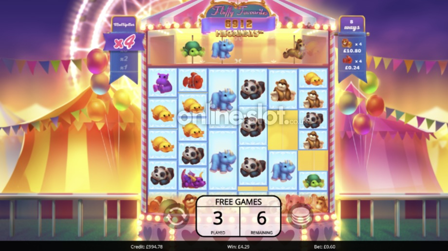 fluffy favourites megaways slot free games feature