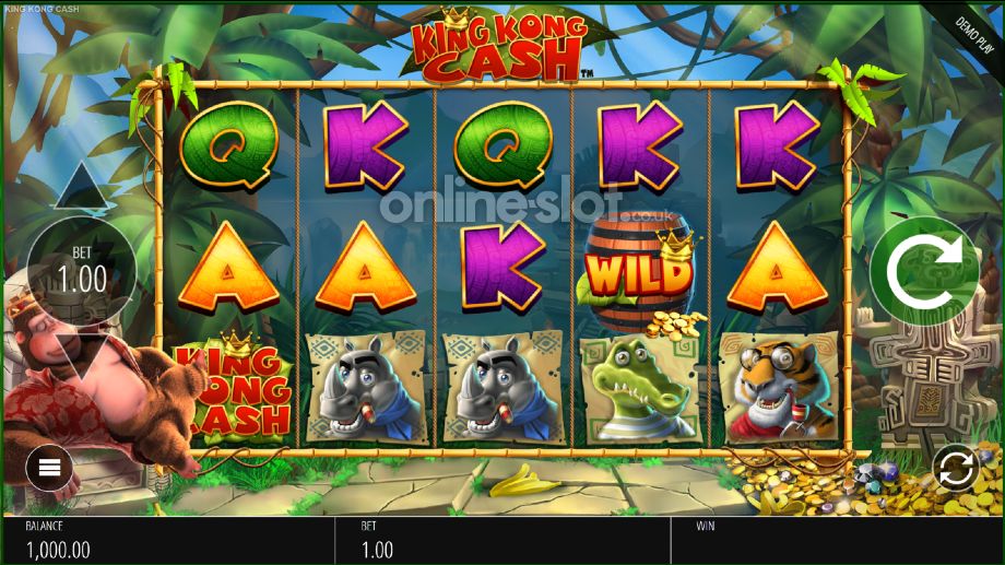 king kong cash slot base game