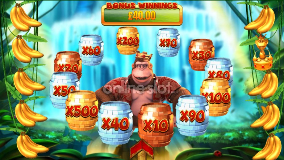 king kong cash slot big monkey bonus feature