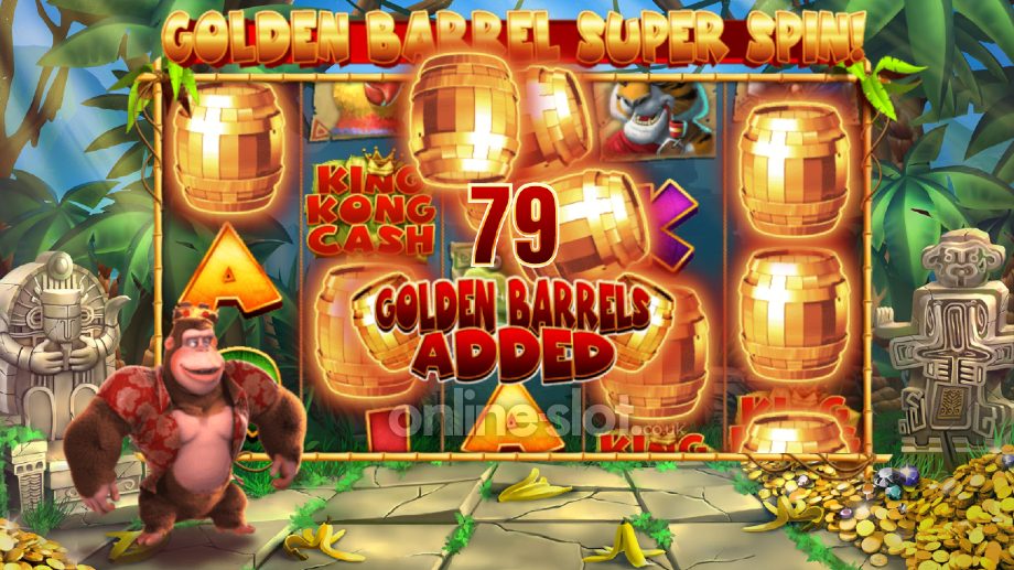 king kong cash slot golden barrel super spin feature