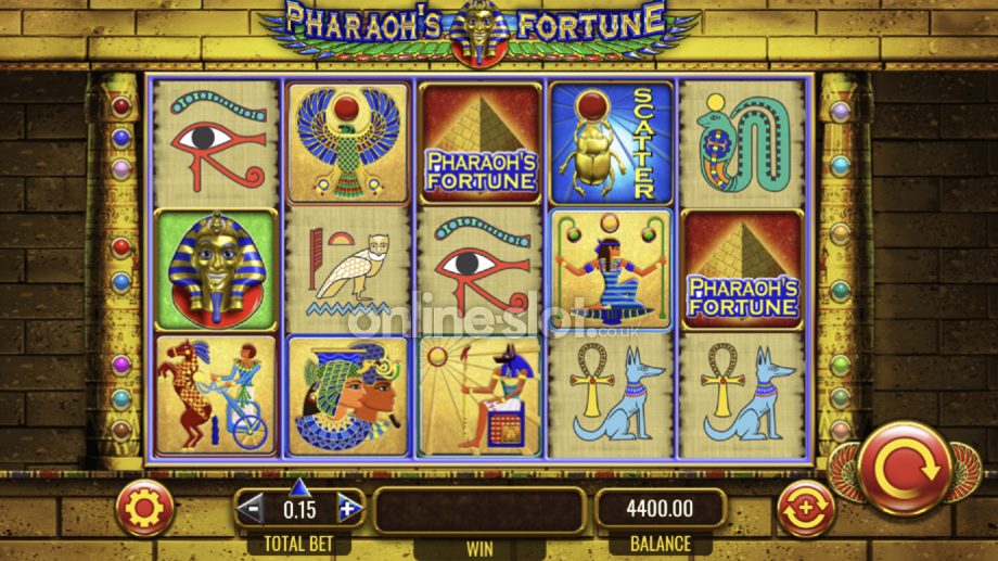 pharaohs fortune slot base game