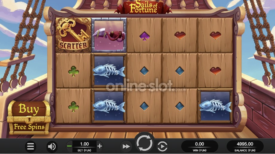 sails of fortune slot base game