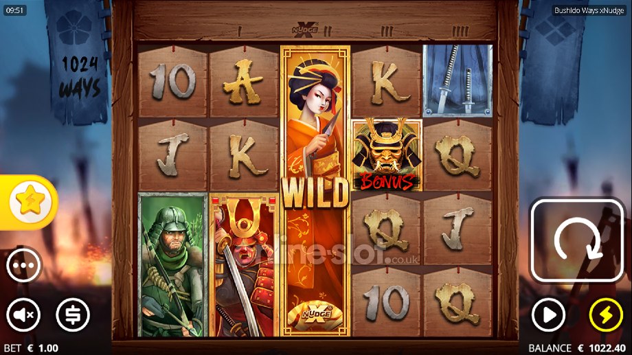bushido ways slot the wild geisha feature