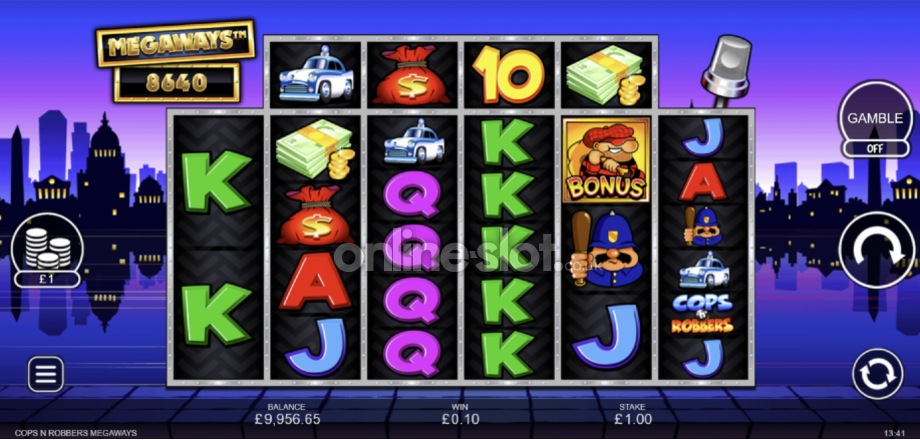 cops n robbers megaways slot base game