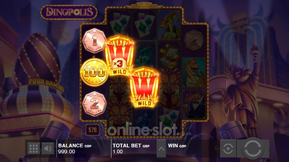 dinopolis slot dino coins symbols feature