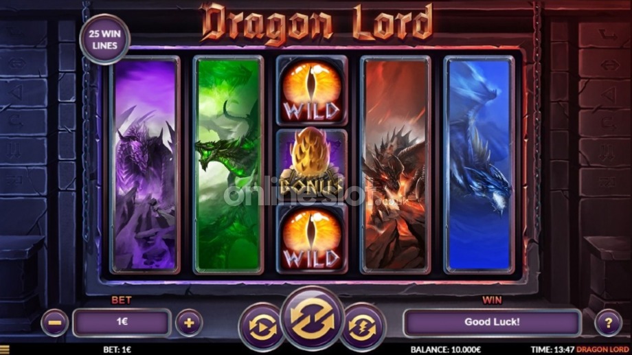 dragon lord slot base game