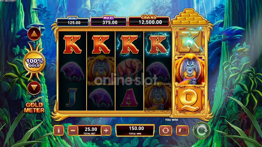 gold pile orangutan slot gold pile feature