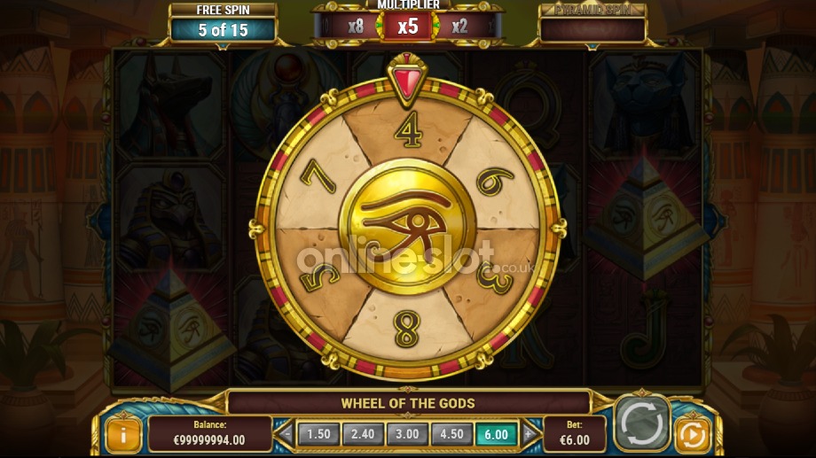 legacy of egypt slot pyramid spins feature