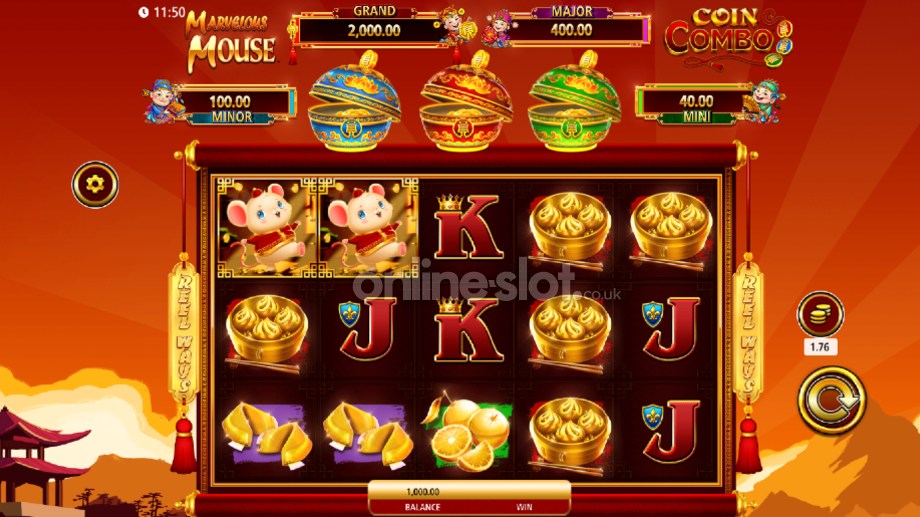 marvelous mouse coin combo slot base game