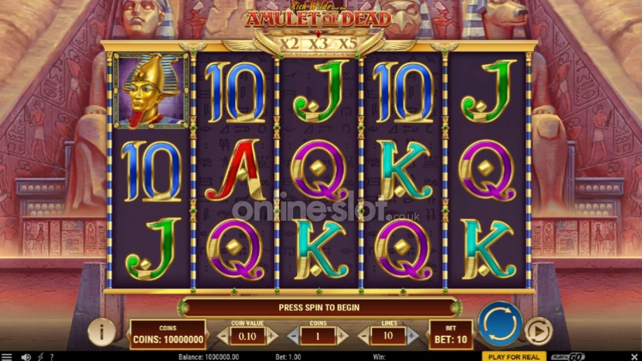 rich wilde and the amulet of dead slot base game