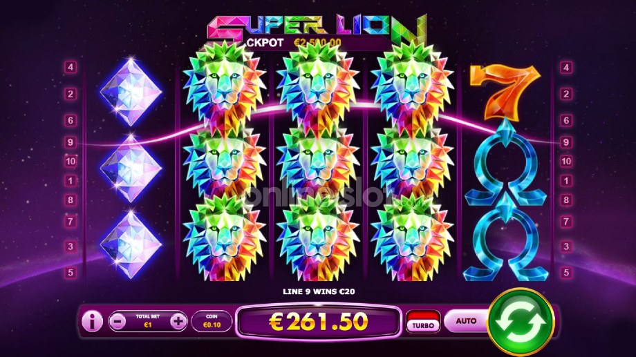 super lion slot wild respin feature