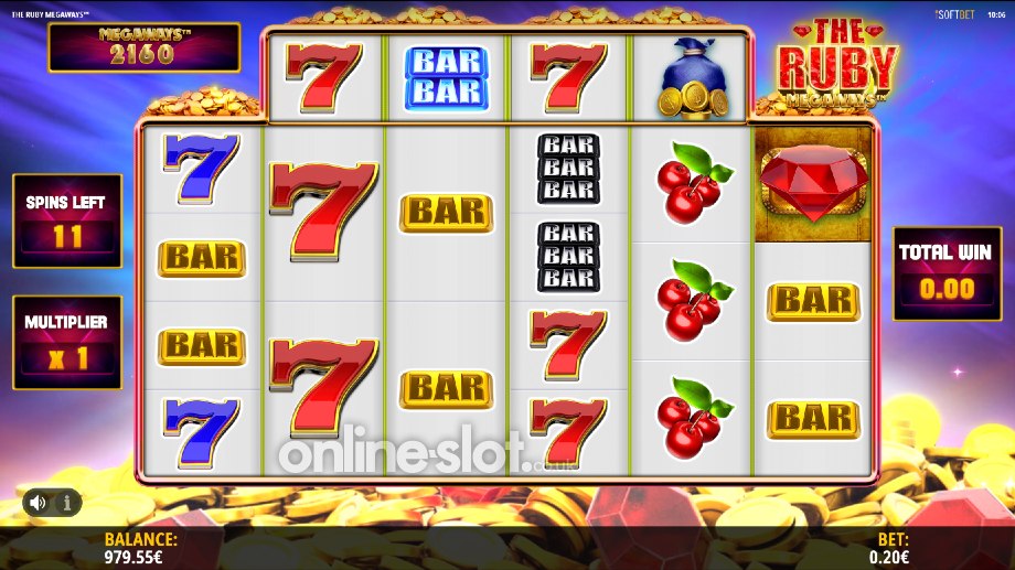 the ruby megaways slot free spins feature