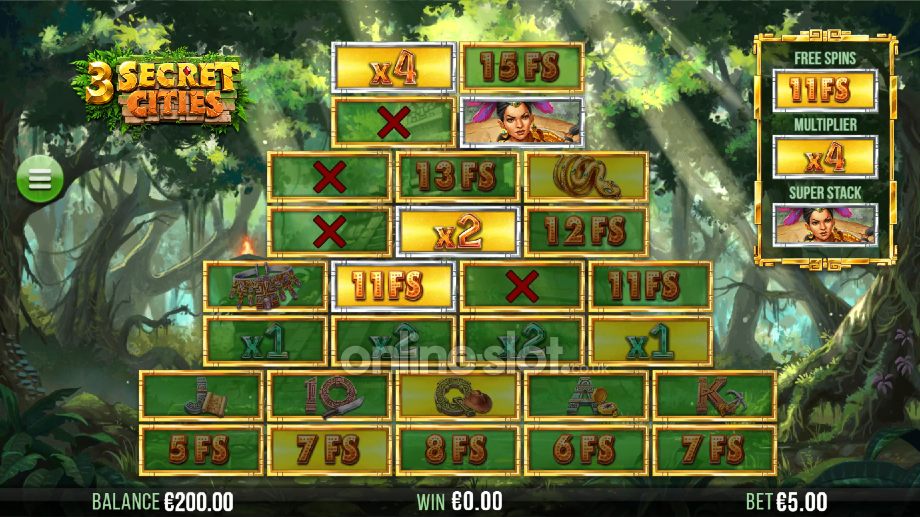 3 secret cities slot template free spins bonus feature