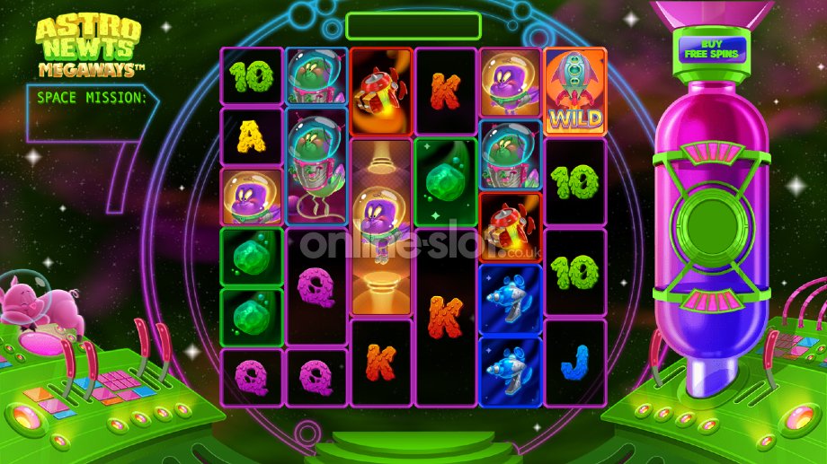 astro newts megaways slot base game