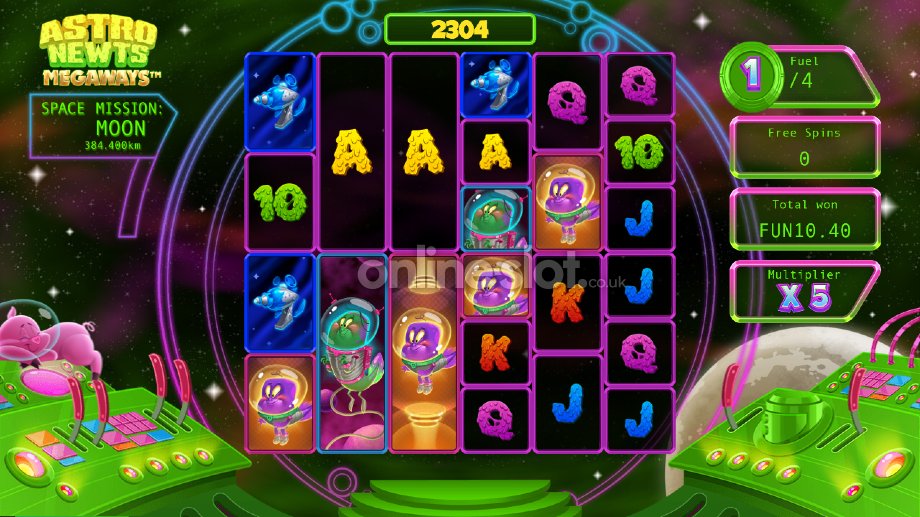 astro newts megaways slot free spins feature