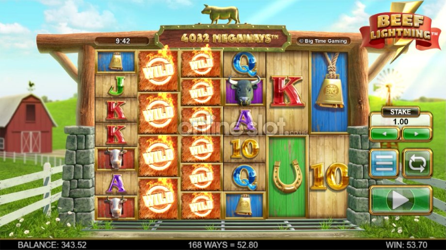 beef lightning megaways slot duplicating wild feature