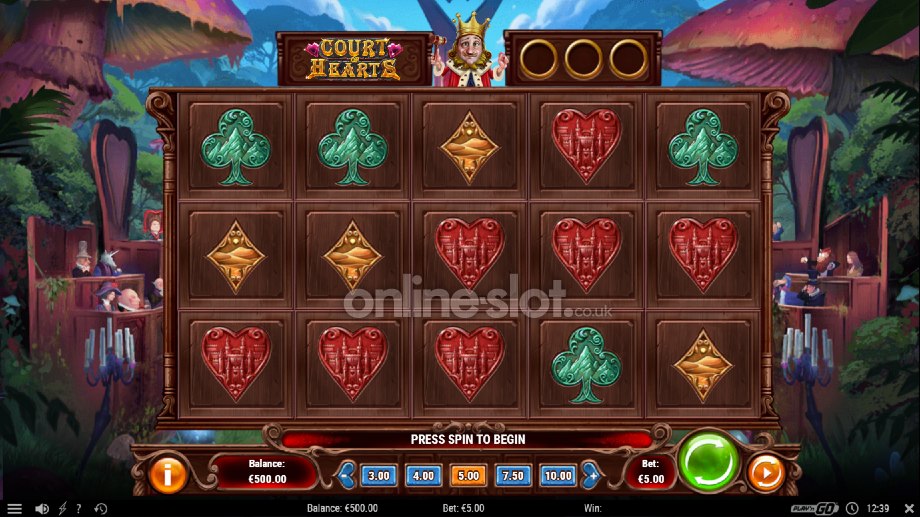 court of hearts slot base game