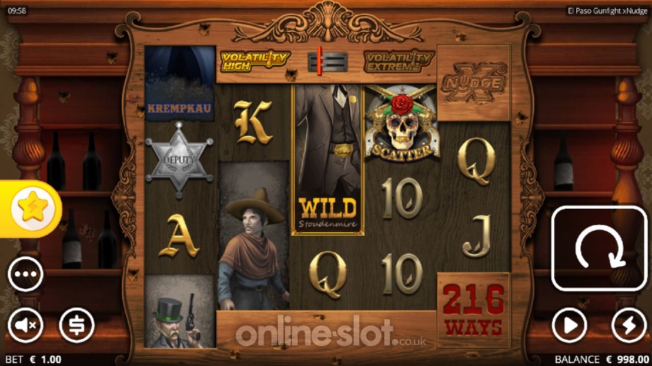 el paso gunfight slot base game