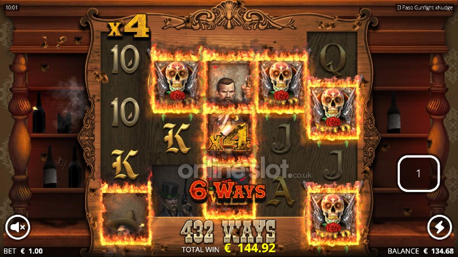 el paso gunfight slot drunken gundfiguth&r spins feature