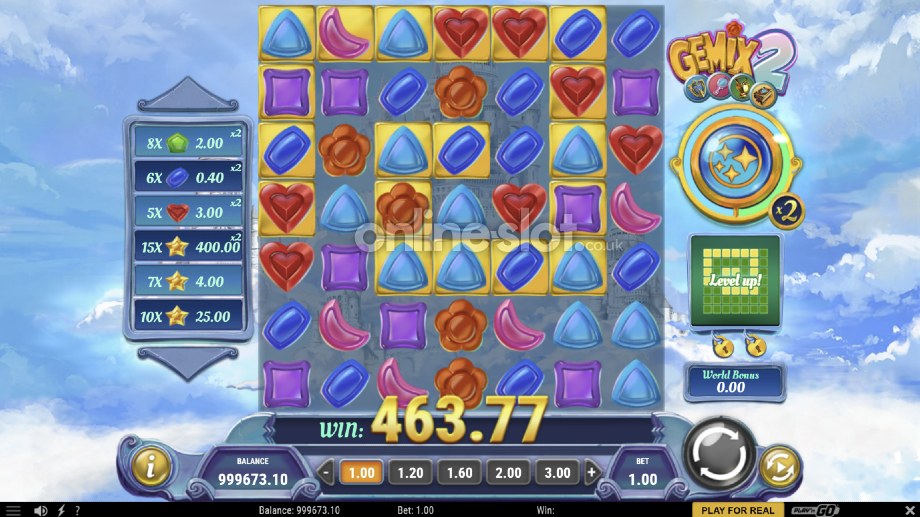 gemix 2 slot crystal warp feature