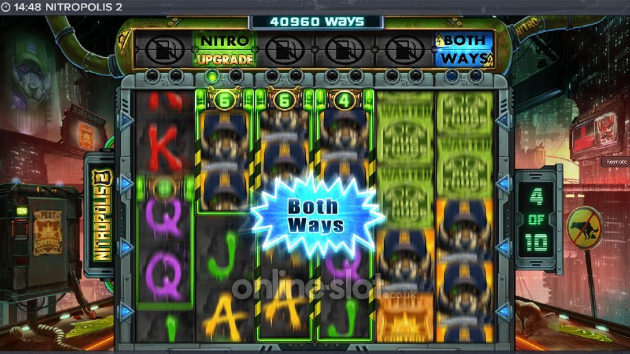 nitropolis 2 slot bonus game feature