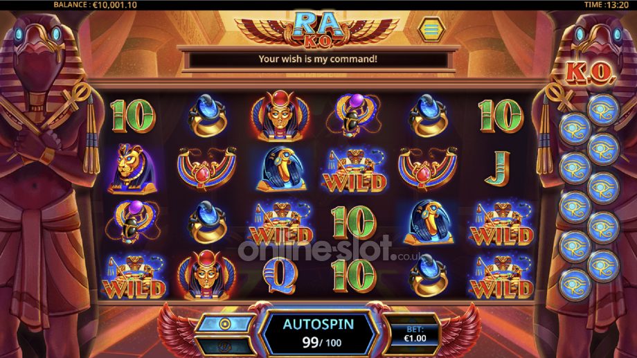 ra ko slot magic wilds feature