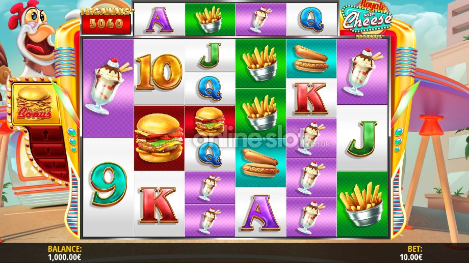 royale with cheese megaways slot base game