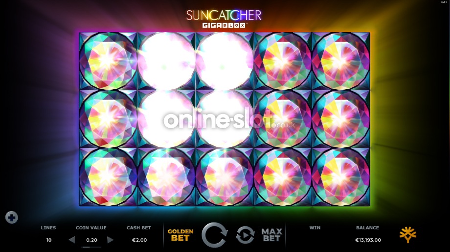 suncatcher gigablox slot wild respins feature