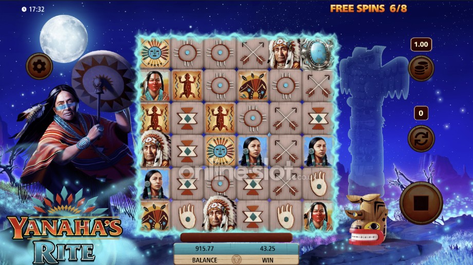 yanahas rite slot free spins feature