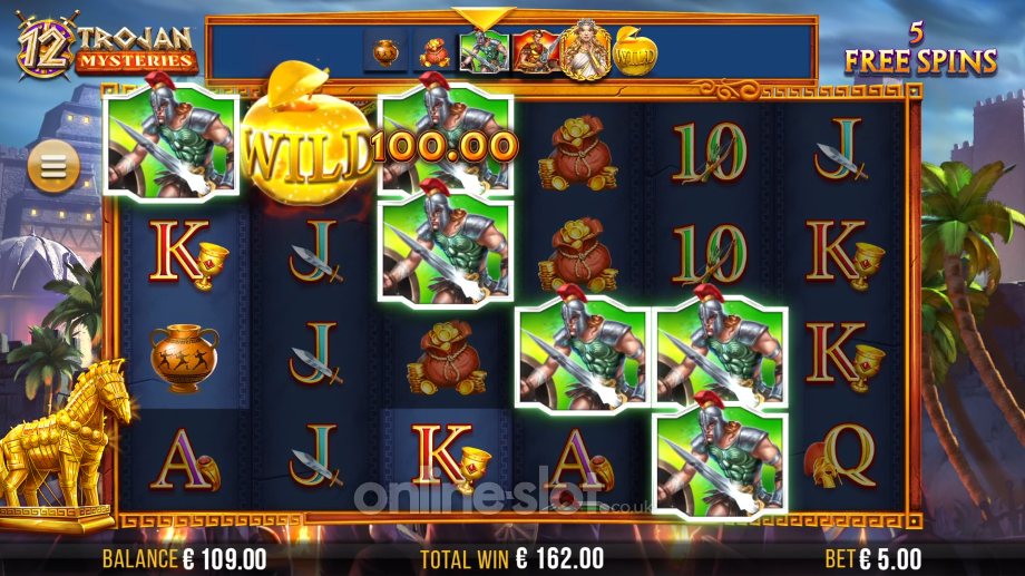 12 trojan mysteries slot mystery free spins bonus feature