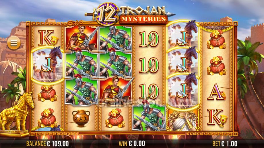 12 trojan mysteries slot mystery symbols feature