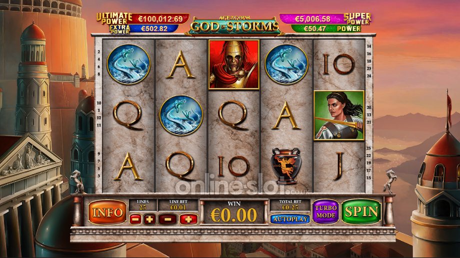 age of the gods god of storms slot base game