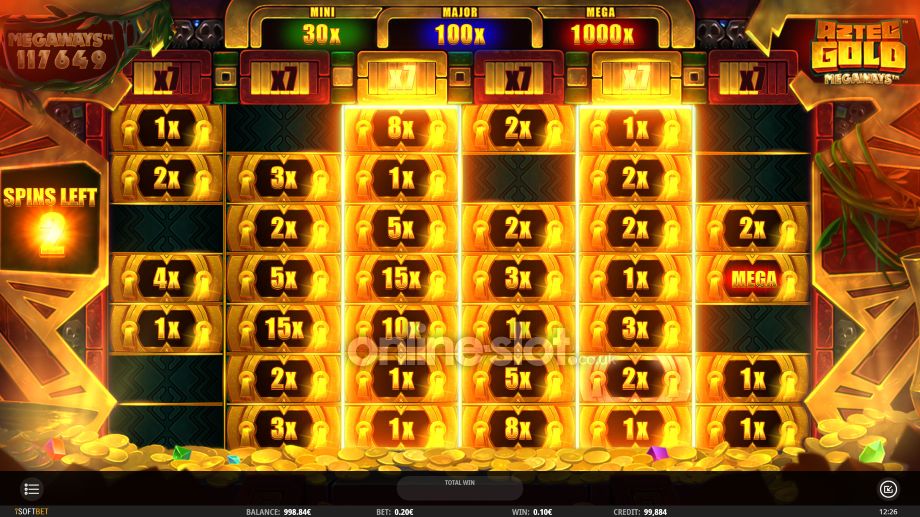 aztec gold megaways slot cash respins feature
