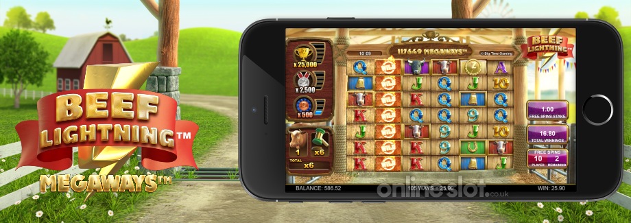 beef lightning megaways mobile slot