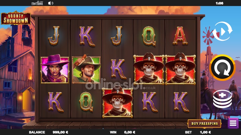 bounty showdown slot base game