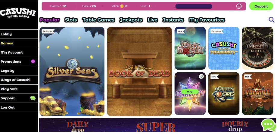 casushi casino site