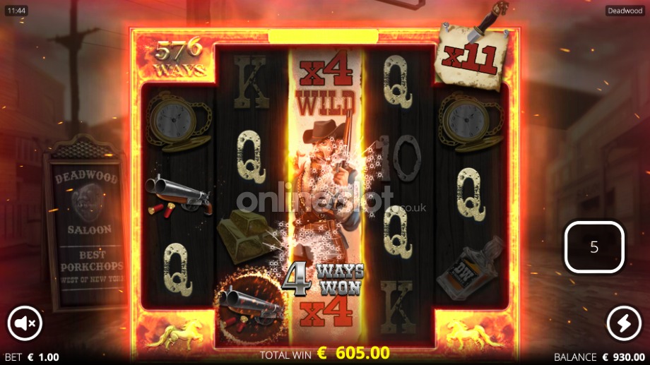 deadwood slot hunter xnudge wild feature