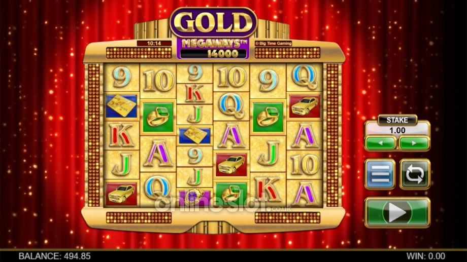 gold megaways slot base game