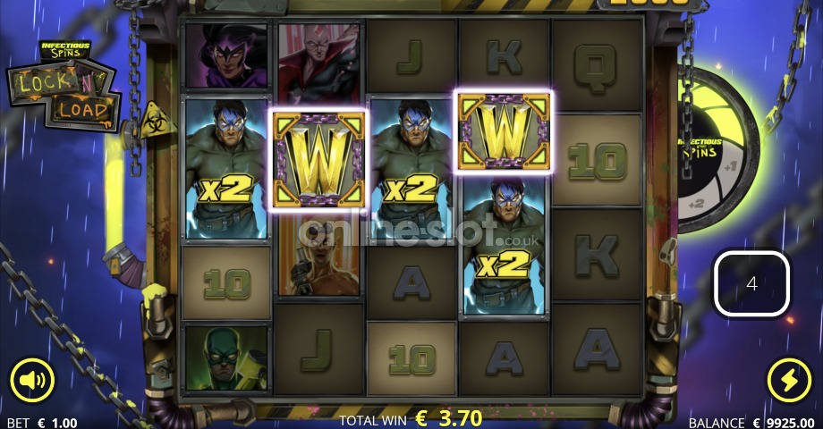 infectious 5 slot infectious spins lock n load feature