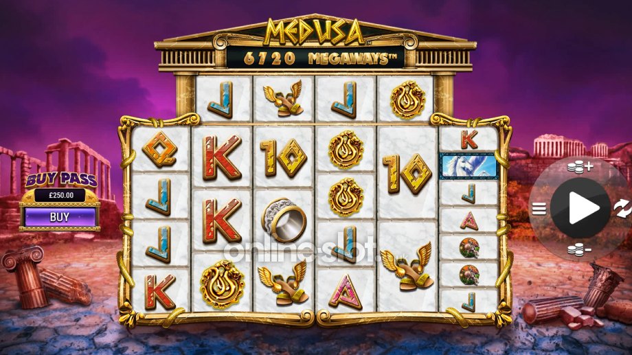 medusa megaways slot base game