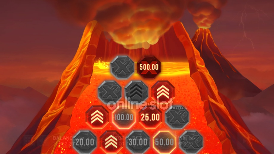 mount magmas slot volcano bonus feature