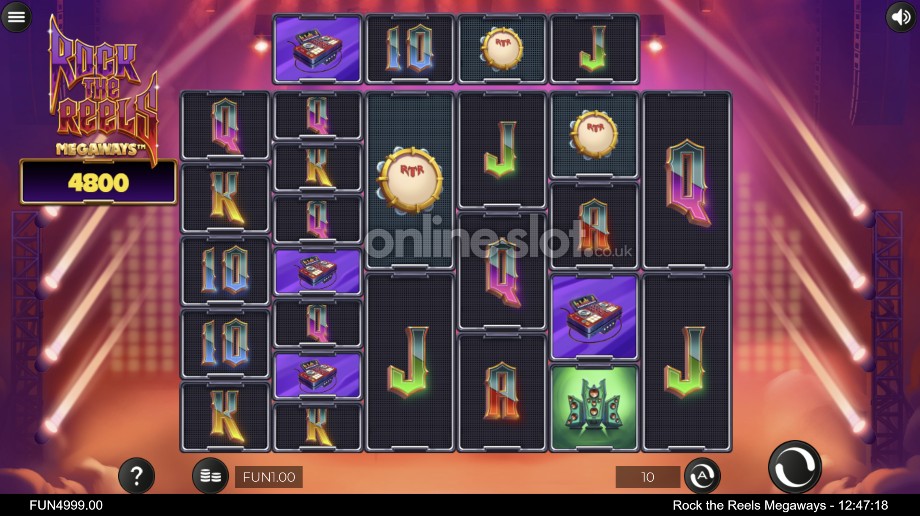rock the reels megaways slot base game